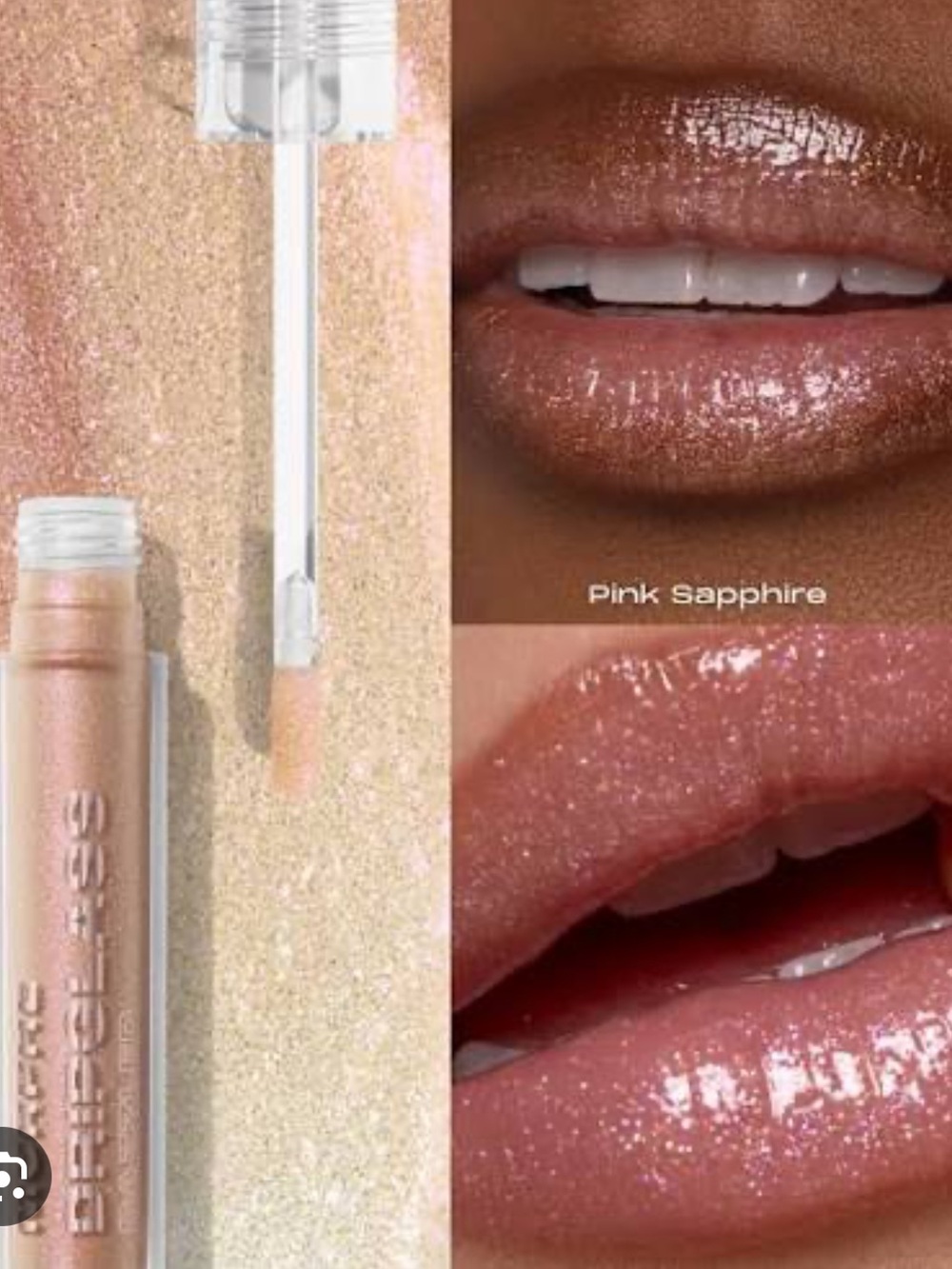 Morphe Dripglass Dazzled High Shimmer Lip Gloss Pink Sapphire